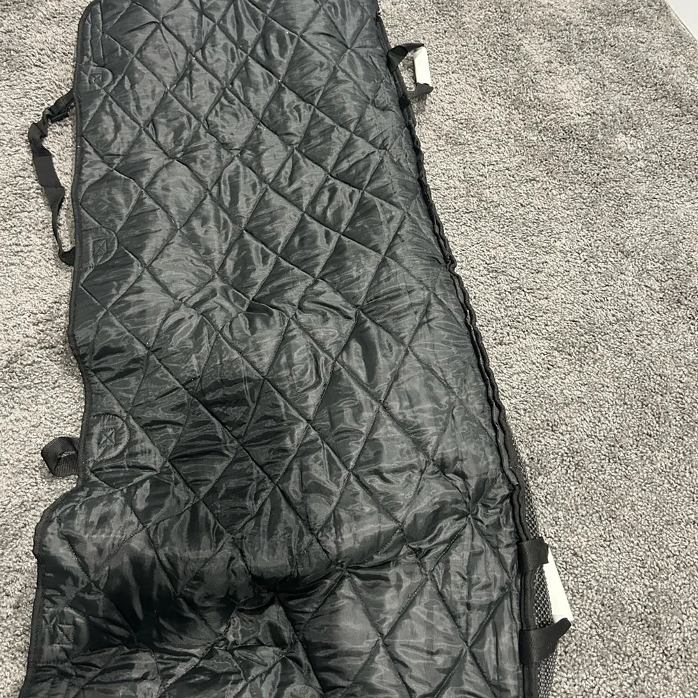 Quilted Gray Dog Car Seat Cover